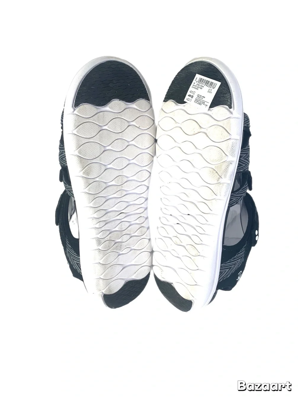Ryka Sport Sandals Women’s 9W Black Gray Adjustable Comfort